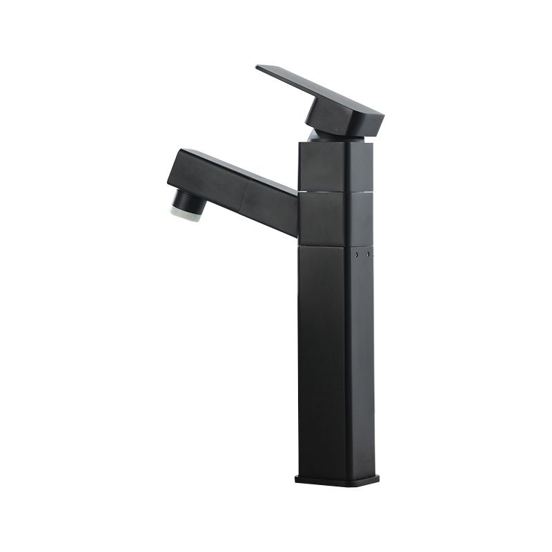 Modern Bathroom Vessel Faucet Swivel Spout Single Handle Faucet with Pull down Sprayer Clearhalo 'bathroom_sink_faucets' 'Conjunta de Baño y Conjunta de Grifo' 'Coronamiento de Baño y Dispositivo de Baño' 'Grifo del lavabo del baño' 'Hogar' 'home_improvement' 'home_improvement_bathroom_sink_faucets' 'Mejoras para el hogar' 1200x1200_d99f65c8-b452-4724-be99-db8e36fd7748