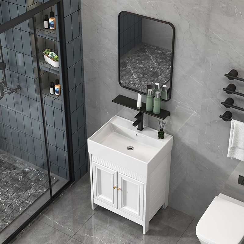 Modern Freestanding Sink Vanity Metal Faucet Included Bathroom Vanity Set Clearhalo 'Bathroom Remodel & Bathroom Fixtures' 'Bathroom Vanities' 'bathroom_vanities' 'Home Improvement' 'home_improvement' 'home_improvement_bathroom_vanities' 1200x1200_d9c24bb4-9fa9-4e3d-8ff2-ef6c735f1a11