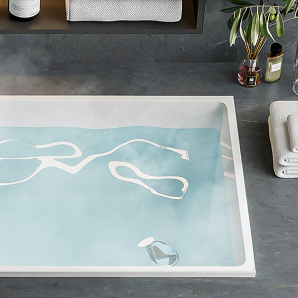 Contemporary Drop-in Soaking Bathtub Rectangle Acrylic Bathtub in White Clearhalo 'Bathroom Remodel & Bathroom Fixtures' 'Bathtubs' 'Home Improvement' 'home_improvement' 'home_improvement_bathtubs' 'Showers & Bathtubs' 1200x1200_da125dbf-883a-416c-b41d-66c87b90efc6