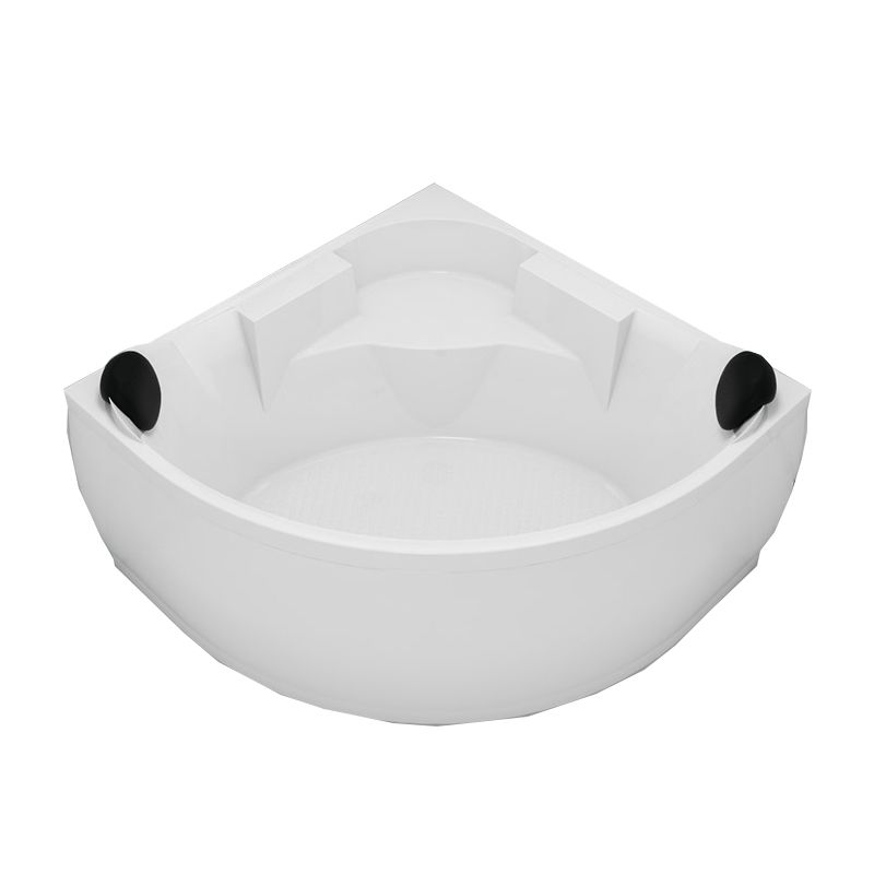 Contemporary Corner Acrylic Bathtub Soaking/Whirlpool Bathtub with Seat Clearhalo 'Bathroom Remodel & Bathroom Fixtures' 'Bathtubs' 'Home Improvement' 'home_improvement' 'home_improvement_bathtubs' 'Showers & Bathtubs' 1200x1200_da1c464e-8f13-4a0b-add0-4ec5dbddfce4