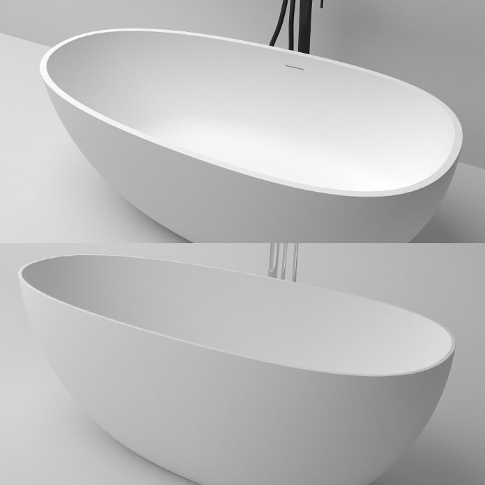 Freestanding Soaking Bathtub Antique Finish Oval Modern Bath Clearhalo 'Bathroom Remodel & Bathroom Fixtures' 'Bathtubs' 'Home Improvement' 'home_improvement' 'home_improvement_bathtubs' 'Showers & Bathtubs' 1200x1200_da3193ad-8806-458b-80a1-6166f7e622bd