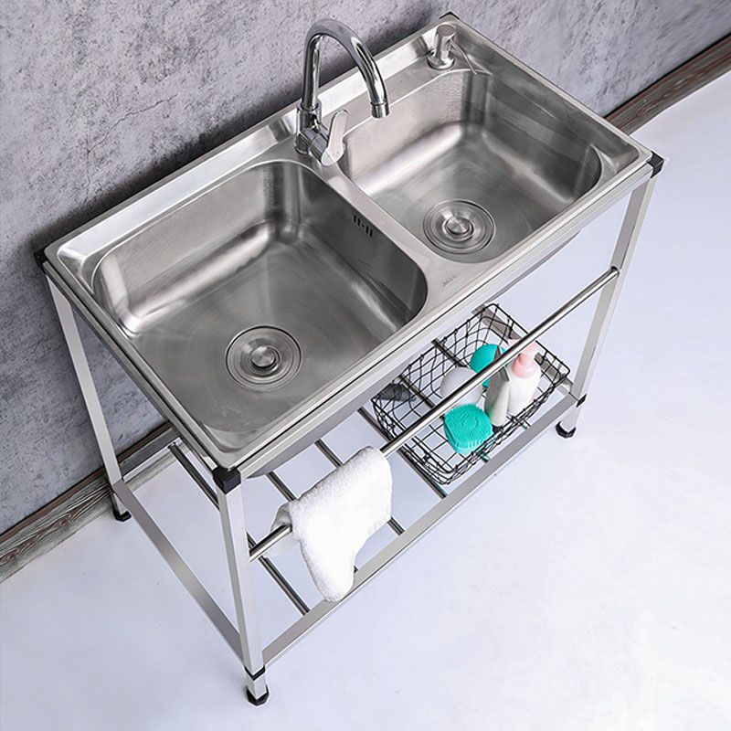Modern Workstation Ledge Stainless Steel with Faucet and Soap Dispenser Sink Clearhalo 'Home Improvement' 'home_improvement' 'home_improvement_kitchen_sinks' 'Kitchen Remodel & Kitchen Fixtures' 'Kitchen Sinks & Faucet Components' 'Kitchen Sinks' 'kitchen_sinks' 1200x1200_da32eb73-4cbd-423a-9d25-8f7c80876f55