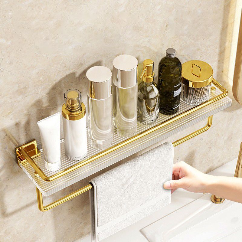 Modern Silver/Gold Bathroom Hardware Set Bath Shelf Bathroom Set Clearhalo 'Bathroom Hardware Sets' 'Bathroom Hardware' 'Bathroom Remodel & Bathroom Fixtures' 'bathroom_hardware_sets' 'Home Improvement' 'home_improvement' 'home_improvement_bathroom_hardware_sets' 1200x1200_da33180f-2a1e-412f-8d55-d28b65ba6f25