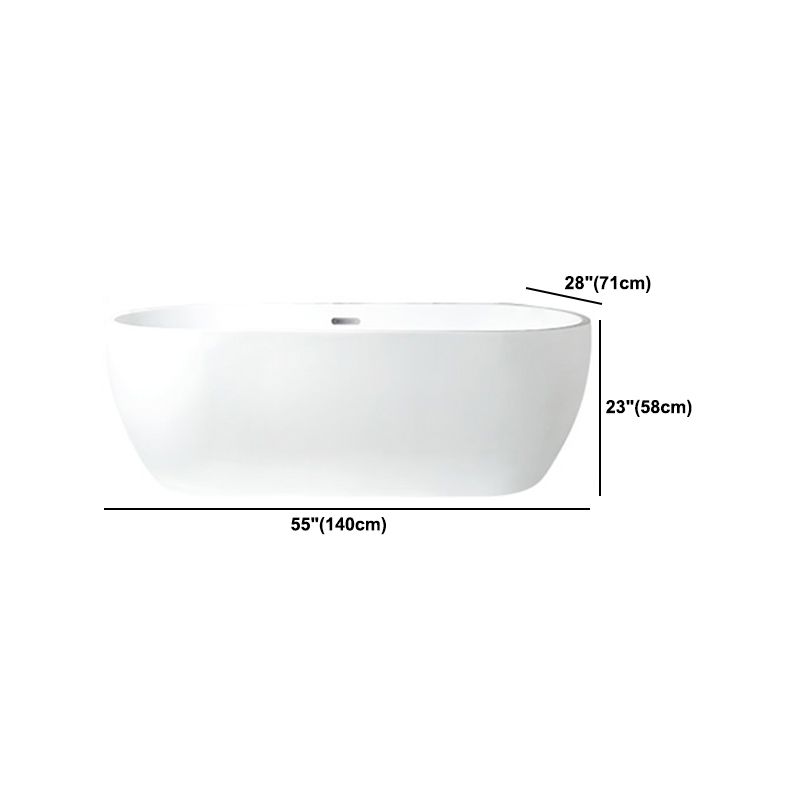 Modern Acrylic Bath Tub Freestanding Matte Finish Bathtub for Home Clearhalo 'Bathroom Remodel & Bathroom Fixtures' 'Bathtubs' 'Home Improvement' 'home_improvement' 'home_improvement_bathtubs' 'Showers & Bathtubs' 1200x1200_da3b916f-6ecd-4176-b780-961e989197e7