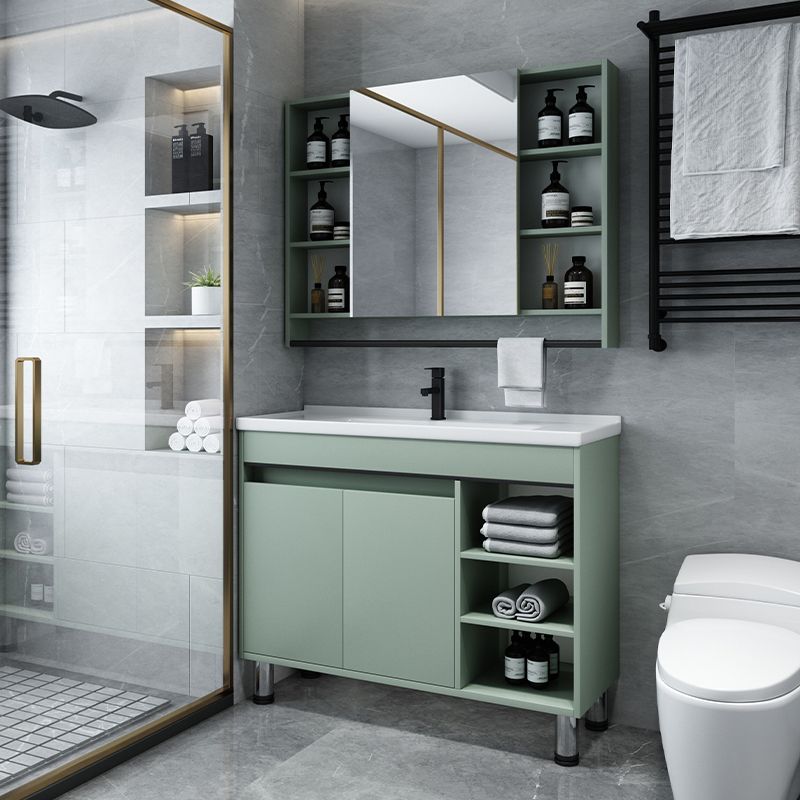 Modern Bathroom Vanity Freestanding Faucet Included Bathroom Vanity Set Clearhalo 'Bathroom Remodel & Bathroom Fixtures' 'Bathroom Vanities' 'bathroom_vanities' 'Home Improvement' 'home_improvement' 'home_improvement_bathroom_vanities' 1200x1200_da4ae3d6-7457-435e-accd-5205aad90199