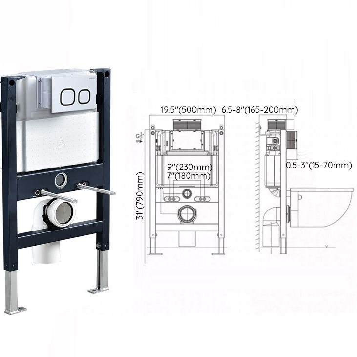 Contemporary Wall Mount Flush Toilet Ceramic Urine Toilet with Seat for Washroom Clearhalo 'Bathroom Remodel & Bathroom Fixtures' 'Home Improvement' 'home_improvement' 'home_improvement_toilets' 'Toilets & Bidets' 'Toilets' 1200x1200_da64783b-a33a-4c85-9bb6-245a0363f296