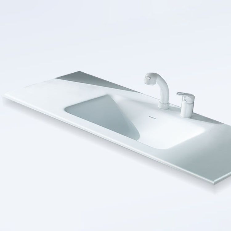 Wall Mount Mirror Included Sink Vanity for Bathroom with Faucet Clearhalo 'Bathroom Remodel & Bathroom Fixtures' 'Bathroom Vanities' 'bathroom_vanities' 'Home Improvement' 'home_improvement' 'home_improvement_bathroom_vanities' 1200x1200_da88c9f4-4705-4113-afad-f3d66476343f