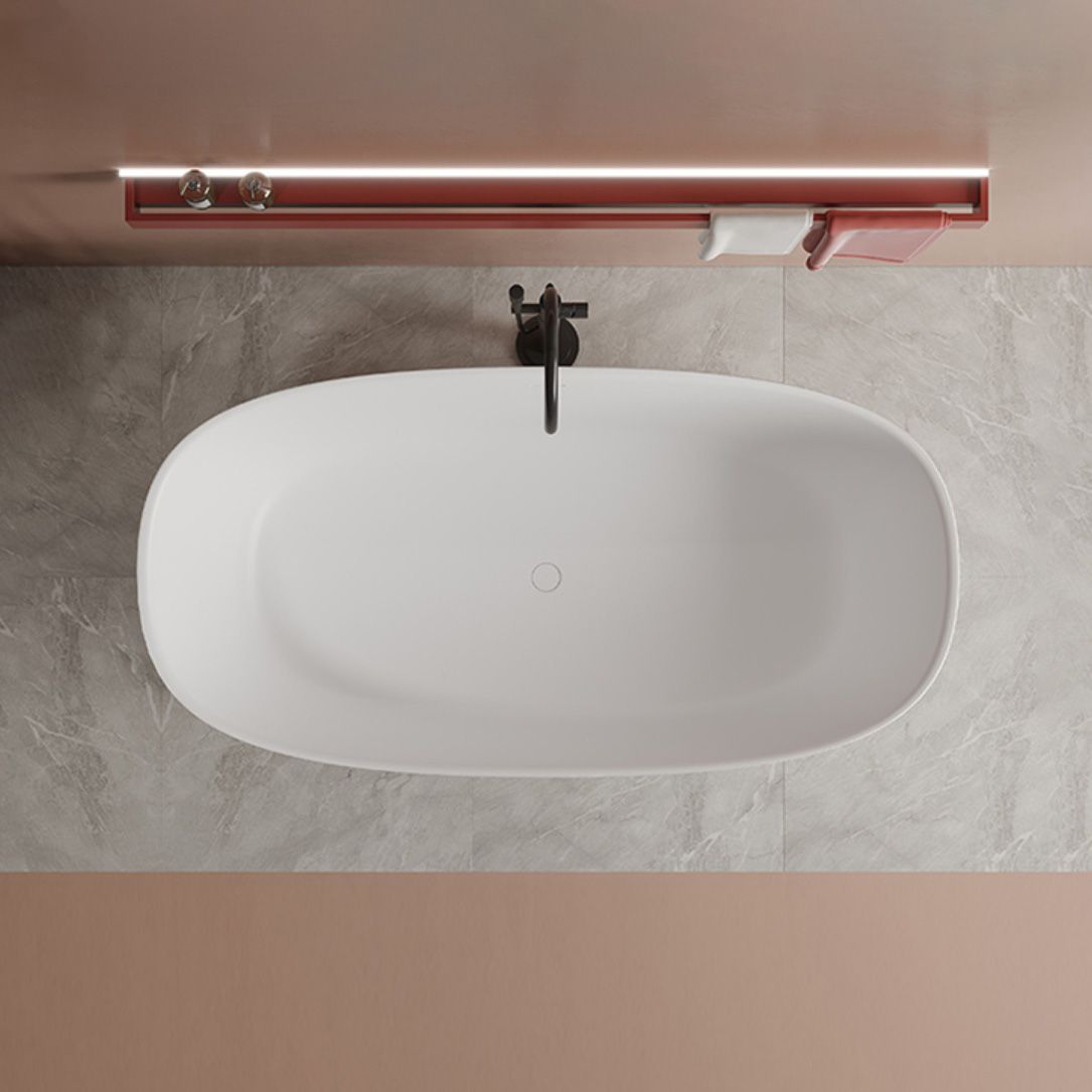 Soaking Antique Finish Bathtub Stand Alone Oval Modern Bath Tub Clearhalo 'Bathroom Remodel & Bathroom Fixtures' 'Bathtubs' 'Home Improvement' 'home_improvement' 'home_improvement_bathtubs' 'Showers & Bathtubs' 1200x1200_da92d2c3-7f2b-4058-8308-7662df06070a