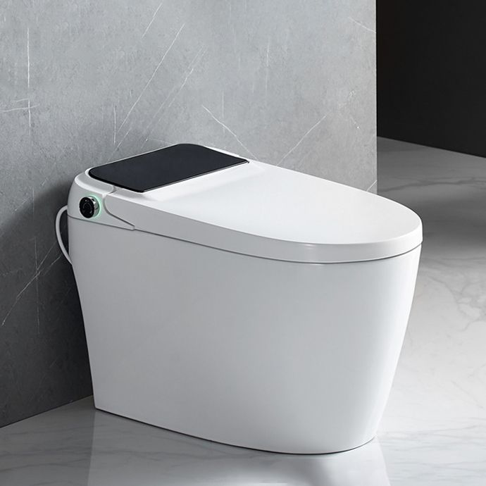 Elongated Floor Mount Bidet Contemporary White Floor Standing Bidet with Heated Seat Clearhalo 'Bathroom Remodel & Bathroom Fixtures' 'Bidets' 'Home Improvement' 'home_improvement' 'home_improvement_bidets' 'Toilets & Bidets' 1200x1200_dab9dea1-67df-4eb5-a620-5029068425b4