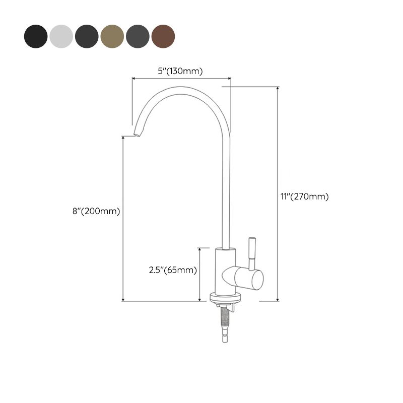 Contemporary Single Handle Kitchen Faucet Pull Down 1-Hold Bar Faucet with No Sensor Clearhalo 'Home Improvement' 'home_improvement' 'home_improvement_kitchen_faucets' 'Kitchen Faucets' 'Kitchen Remodel & Kitchen Fixtures' 'Kitchen Sinks & Faucet Components' 'kitchen_faucets' 1200x1200_dacab83a-8ef8-4f7b-9eb5-53fdc7e4a0b0