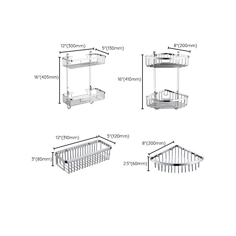 5-Piece Bathroom Hardware Set Modern Polished Chrome Bathroom Set Clearhalo 'Bathroom Hardware Sets' 'Bathroom Hardware' 'Bathroom Remodel & Bathroom Fixtures' 'bathroom_hardware_sets' 'Home Improvement' 'home_improvement' 'home_improvement_bathroom_hardware_sets' 1200x1200_dacbbc9d-1050-4d9a-a6b9-d62985b223ef