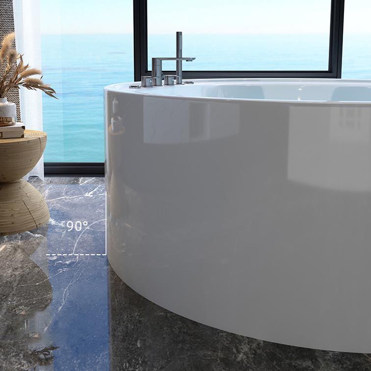 Modern Round Freestanding Bathtub Acrylic White Bath Tub for Home Clearhalo 'Bathroom Remodel & Bathroom Fixtures' 'Bathtubs' 'Home Improvement' 'home_improvement' 'home_improvement_bathtubs' 'Showers & Bathtubs' 1200x1200_db4ad797-3e5c-43bf-8aa1-f2dfca02150f