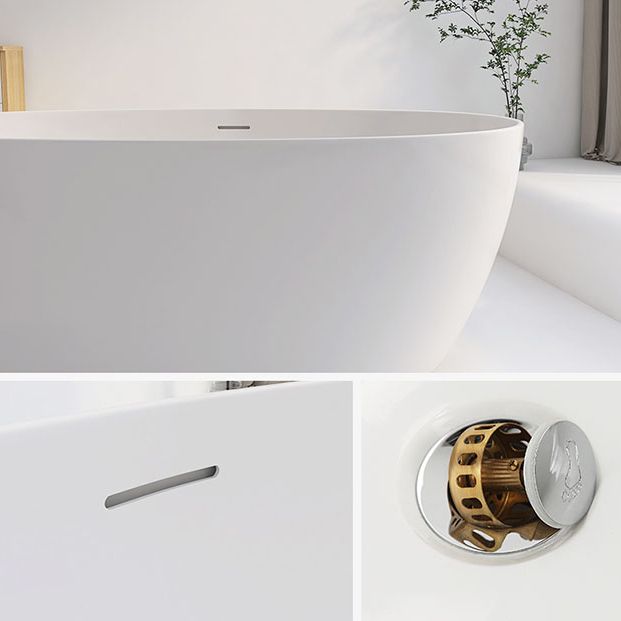 Antique Finish Stand Alone Bath Soaking Modern Oval Bath Tub Clearhalo 'Bathroom Remodel & Bathroom Fixtures' 'Bathtubs' 'Home Improvement' 'home_improvement' 'home_improvement_bathtubs' 'Showers & Bathtubs' 1200x1200_db4f28f7-ecf1-40f9-a968-4ddc602a850c