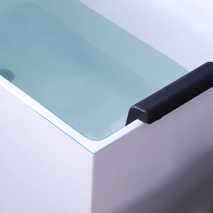 Back to Wall Soaking Tub Rectangular Antique Finish Modern Bath Tub (Board not Included) Clearhalo 'Bathroom Remodel & Bathroom Fixtures' 'Bathtubs' 'Home Improvement' 'home_improvement' 'home_improvement_bathtubs' 'Showers & Bathtubs' 1200x1200_db9bb0fb-8826-4a4d-8b57-3b4dd0de8f3a