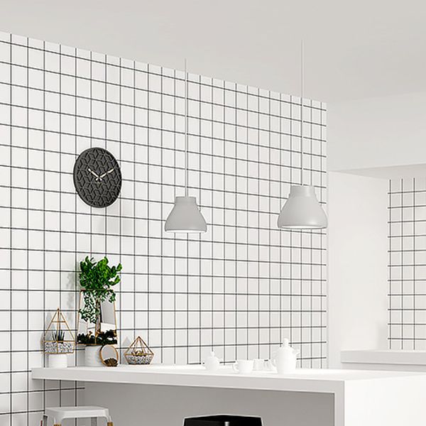 Plastic Square Peel & Stick Tile Grid Mosaic Tile for Backsplash Wall Clearhalo 'Flooring 'Home Improvement' 'home_improvement' 'home_improvement_peel_stick_blacksplash' 'Peel & Stick Backsplash Tile' 'peel_stick_blacksplash' 'Walls & Ceilings' Walls and Ceiling' 1200x1200_dbf8478c-fdbc-4aac-ab62-95c19b970bd2