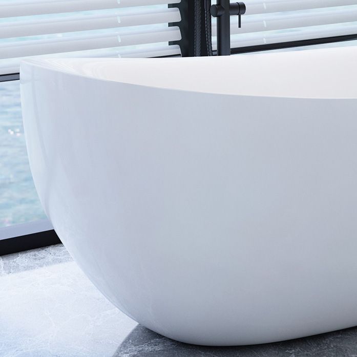 Bathroom Modern Single Slipper Bathtub Stand Alone Acrylic Bath Tub Clearhalo 'Bathroom Remodel & Bathroom Fixtures' 'Bathtubs' 'Home Improvement' 'home_improvement' 'home_improvement_bathtubs' 'Showers & Bathtubs' 1200x1200_dc2fd415-bd39-4f9f-8179-6bdd9e211cf6