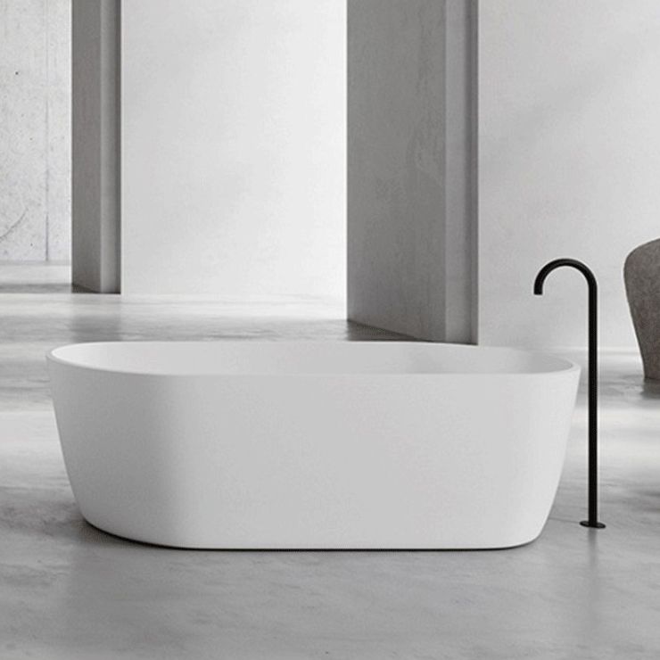 Stone Soaking Freestanding Bathtub Antique Finish Modern Bath Tub Clearhalo 'Bathroom Remodel & Bathroom Fixtures' 'Bathtubs' 'Home Improvement' 'home_improvement' 'home_improvement_bathtubs' 'Showers & Bathtubs' 1200x1200_dc625f30-45eb-4c8f-b2f9-68c43945b0f8