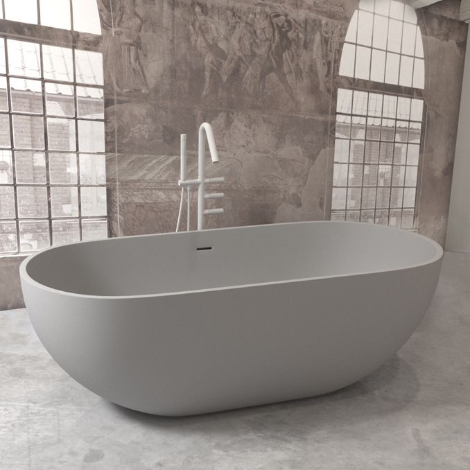 Modern Stone Bathtub Freestanding Soaking Bathtub , 29.53-inch Tall Clearhalo 'Bathroom Remodel & Bathroom Fixtures' 'Bathtubs' 'Home Improvement' 'home_improvement' 'home_improvement_bathtubs' 'Showers & Bathtubs' 1200x1200_dc75227c-5fcb-46f6-91f0-986d1a8c6544