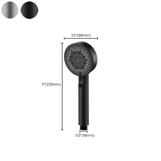 Classic Plastic Shower Head 5 Setting Round Handheld Shower Heads Clearhalo 'Bathroom Remodel & Bathroom Fixtures' 'Home Improvement' 'home_improvement' 'home_improvement_shower_heads' 'Shower Heads' 'shower_heads' 'Showers & Bathtubs Plumbing' 'Showers & Bathtubs' 1200x1200_dc779eab-04d4-4a0a-9e1b-b6bc27527116