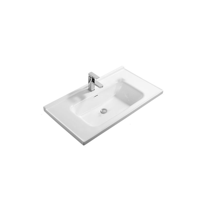 Modern White Bathroom Sink Rectangular Ceramic Bathroom Sink Clearhalo 'Bathroom Remodel & Bathroom Fixtures' 'Bathroom Sinks & Faucet Components' 'Bathroom Sinks' 'bathroom_sink' 'Home Improvement' 'home_improvement' 'home_improvement_bathroom_sink' 1200x1200_dca0bd0d-db2f-43ca-a2df-3c64989ea825