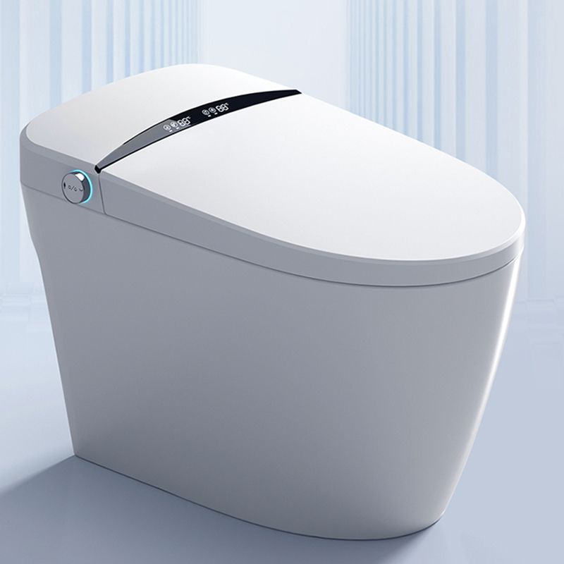 Elongated Ceramic Smart Toilet Seat Bidet in Tankless with Heated Seat Clearhalo 'Bathroom Remodel & Bathroom Fixtures' 'Bidets' 'Home Improvement' 'home_improvement' 'home_improvement_bidets' 'Toilets & Bidets' 1200x1200_dcdb546b-e922-4b44-9fa1-ecfe78cc3276