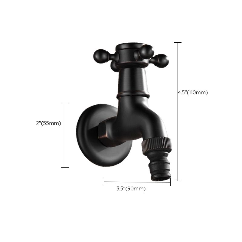 Widespread Bathroom Sink Faucet Wall Mounted Cross Handle Faucet Clearhalo 'Bathroom Remodel & Bathroom Fixtures' 'Bathroom Sink Faucets' 'Bathroom Sinks & Faucet Components' 'bathroom_sink_faucets' 'Home Improvement' 'home_improvement' 'home_improvement_bathroom_sink_faucets' 1200x1200_dcdc4864-15b4-4b14-90db-d17780b07be6