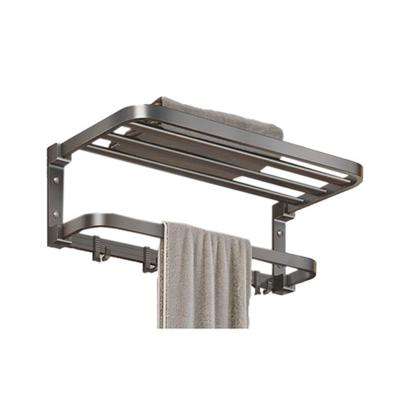 Modern Bathroom Accessory Kit Grey Towel Bar Bath Shelf Bathroom Hardware Clearhalo 'Bathroom Hardware Sets' 'Bathroom Hardware' 'Bathroom Remodel & Bathroom Fixtures' 'bathroom_hardware_sets' 'Home Improvement' 'home_improvement' 'home_improvement_bathroom_hardware_sets' 1200x1200_dcf55a6e-1848-4168-a48a-205d47da61a3