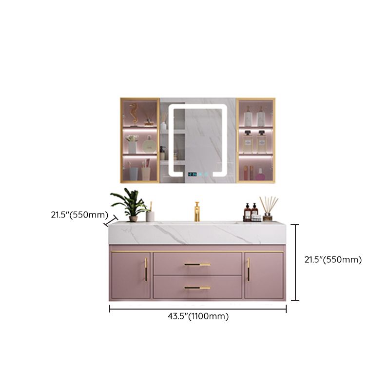 Modern Style Bathroom Vanity Set Solid Wood Bathroom Vanity Set Clearhalo 'Bathroom Remodel & Bathroom Fixtures' 'Bathroom Vanities' 'bathroom_vanities' 'Home Improvement' 'home_improvement' 'home_improvement_bathroom_vanities' 1200x1200_dd06d21a-cc3a-4470-a5a7-a10a0b011e52