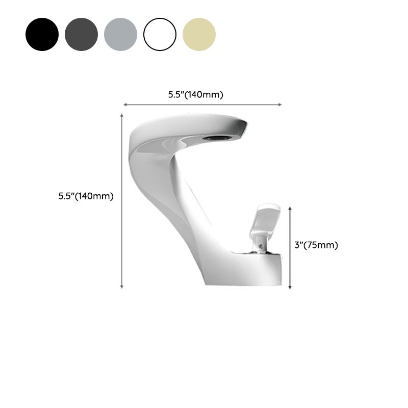 Single Hole Centerset Faucet Solid Color Lever Handles Centerset Bathroom Sink Faucet Clearhalo 'bathroom_sink_faucets' 'Conjuntos de Torneiras de Lavatório e Banheiro' 'home_improvement' 'home_improvement_bathroom_sink_faucets' 'Mobiliário Doméstico' 'Página inicial' 'Renovação e equipamento de casa de banho' 'Torneira para lavatório de banheiro' 1200x1200_dd15ff07-7445-43fd-be0a-f4ce42095b01