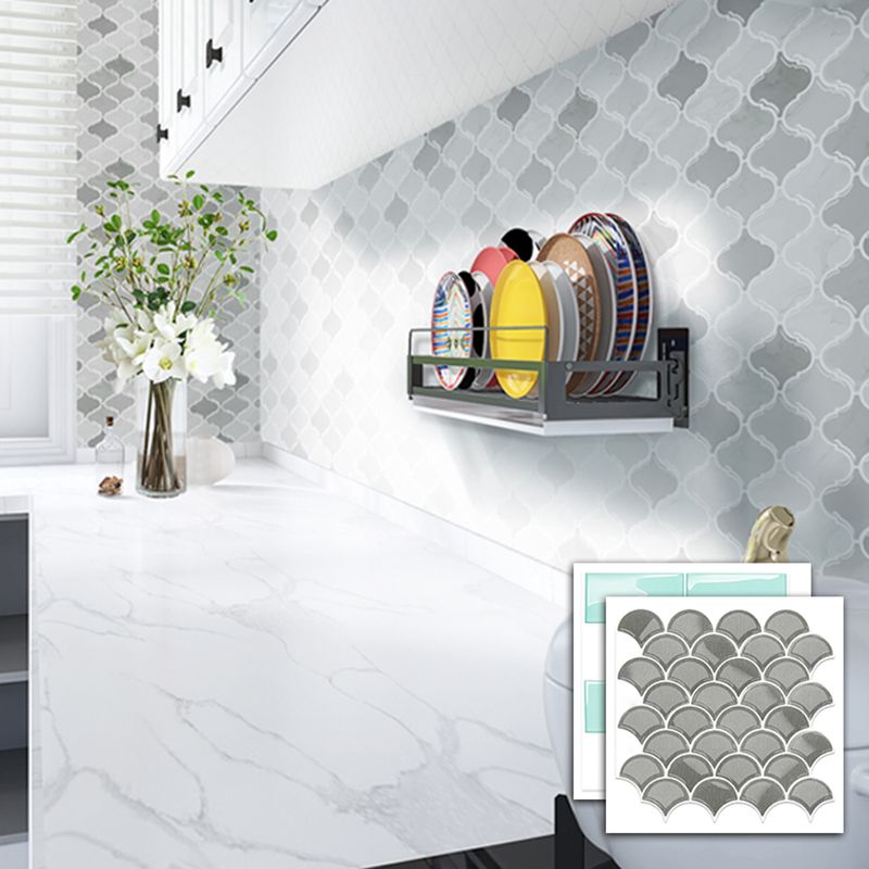 Peel & Stick Subway Tile Plastic Stain Resistant Peel & Stick Subway Tile 5-Pack Clearhalo 'Flooring 'Home Improvement' 'home_improvement' 'home_improvement_peel_stick_blacksplash' 'Peel & Stick Backsplash Tile' 'peel_stick_blacksplash' 'Walls & Ceilings' Walls and Ceiling' 1200x1200_dd53f75b-7736-4c95-ba7e-3a54ad8d00a9