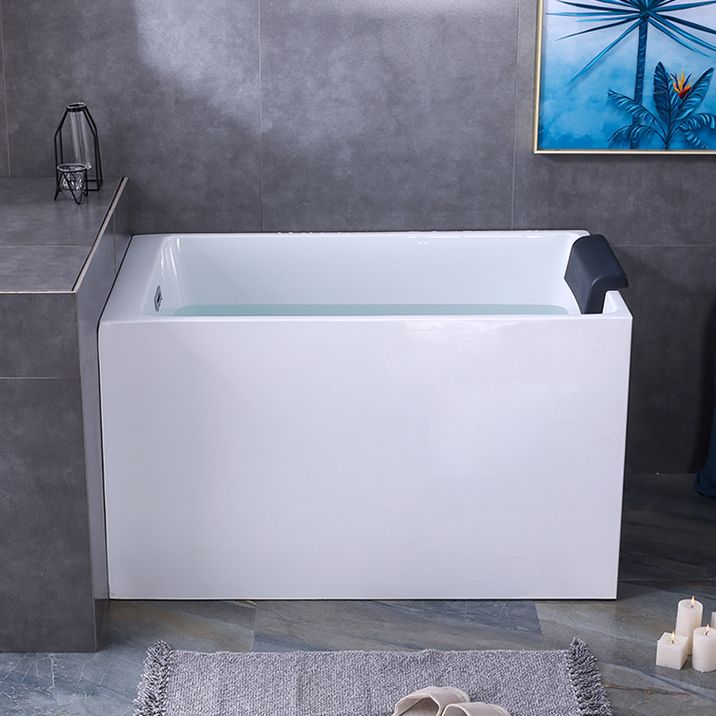 Back to Wall Soaking Tub Rectangular Antique Finish Modern Bath Tub (Board not Included) Clearhalo 'Bathroom Remodel & Bathroom Fixtures' 'Bathtubs' 'Home Improvement' 'home_improvement' 'home_improvement_bathtubs' 'Showers & Bathtubs' 1200x1200_dd8f61db-f204-429f-befe-d604c24beab9