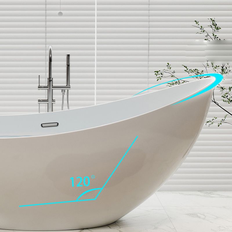 Acrylic Soaking Bathtub Antique Finish Single Slipper Bath Tub Clearhalo 'Bathroom Remodel & Bathroom Fixtures' 'Bathtubs' 'Home Improvement' 'home_improvement' 'home_improvement_bathtubs' 'Showers & Bathtubs' 1200x1200_de1231d3-2a69-4947-b9ed-b291182ab6a9