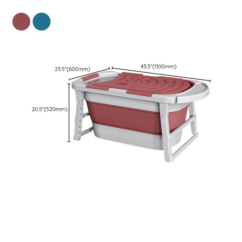 Modern Rectangular Folding Bathtub Freestanding Plastic Soaking for Bathroom Clearhalo 'Bathroom Remodel & Bathroom Fixtures' 'Bathtubs' 'Home Improvement' 'home_improvement' 'home_improvement_bathtubs' 'Showers & Bathtubs' 1200x1200_de145da5-20a5-47ee-9d1f-44f464d601ba