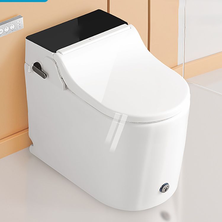 White Elongated Floor Mount Bidet Heated Seat Smart Bidet with Tank Clearhalo 'Bathroom Remodel & Bathroom Fixtures' 'Bidets' 'Home Improvement' 'home_improvement' 'home_improvement_bidets' 'Toilets & Bidets' 1200x1200_de1e3f65-0f79-4a46-b74c-ce400f7fb382