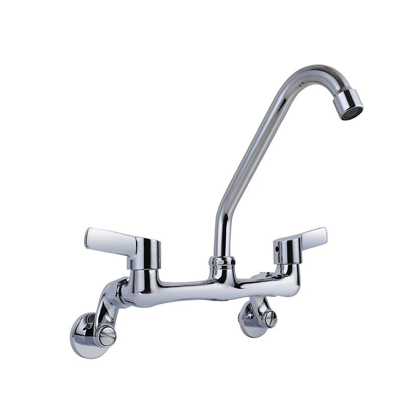 Modern Bar Faucet Brass Double Handle Wall Mounted Pot Filler Faucet Clearhalo 'Home Improvement' 'home_improvement' 'home_improvement_kitchen_faucets' 'Kitchen Faucets' 'Kitchen Remodel & Kitchen Fixtures' 'Kitchen Sinks & Faucet Components' 'kitchen_faucets' 1200x1200_de37d427-518d-4a49-b81b-e0990b3ccee8