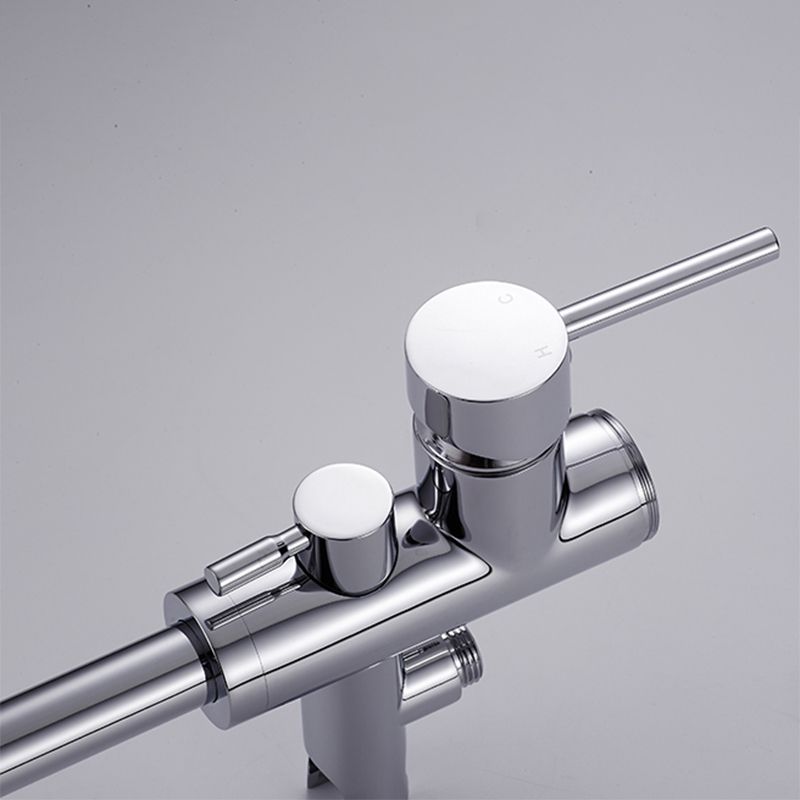 Floor Mounted Metal Freestanding Tub Filler Single Handle Freestanding Faucet with Hose Clearhalo 'Bathroom Remodel & Bathroom Fixtures' 'Bathtub Faucets' 'bathtub_faucets' 'Home Improvement' 'home_improvement' 'home_improvement_bathtub_faucets' 1200x1200_de3d0b61-ff40-4917-92b8-130d4b13afe4