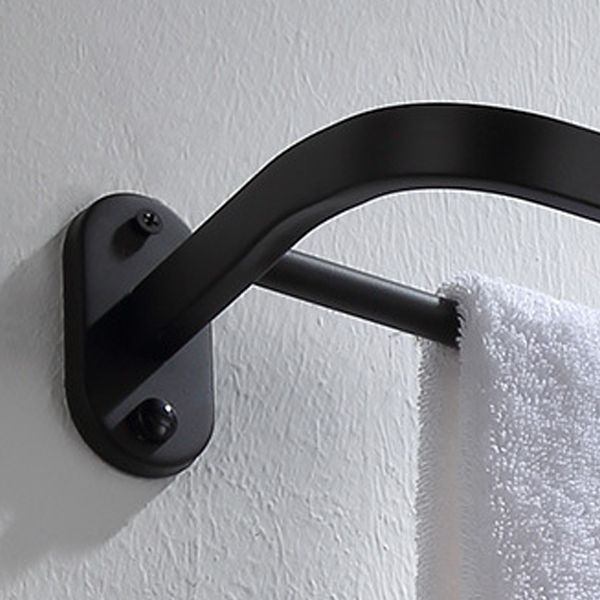 Modern Bathroom Accessory Set Bath Shelf Towel Bar Matte Black Bath Hardware Set Clearhalo 'Bathroom Hardware Sets' 'Bathroom Hardware' 'Bathroom Remodel & Bathroom Fixtures' 'bathroom_hardware_sets' 'Home Improvement' 'home_improvement' 'home_improvement_bathroom_hardware_sets' 1200x1200_de47b525-4d0c-4270-affa-dec211ef357a