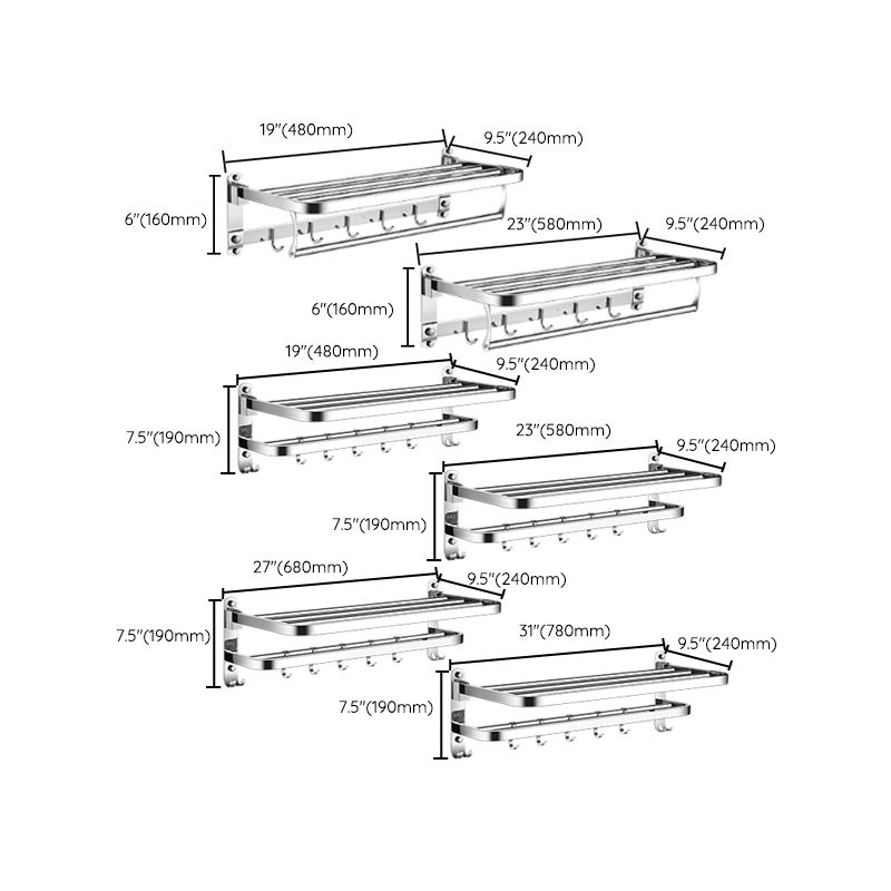 Modern Bathroom Accessories Hardware Set Silver Bathroom Hardware Clearhalo 'Bathroom Hardware Sets' 'Bathroom Hardware' 'Bathroom Remodel & Bathroom Fixtures' 'bathroom_hardware_sets' 'Home Improvement' 'home_improvement' 'home_improvement_bathroom_hardware_sets' 1200x1200_de6917a4-6cce-45da-9b0b-868c5a046fe8