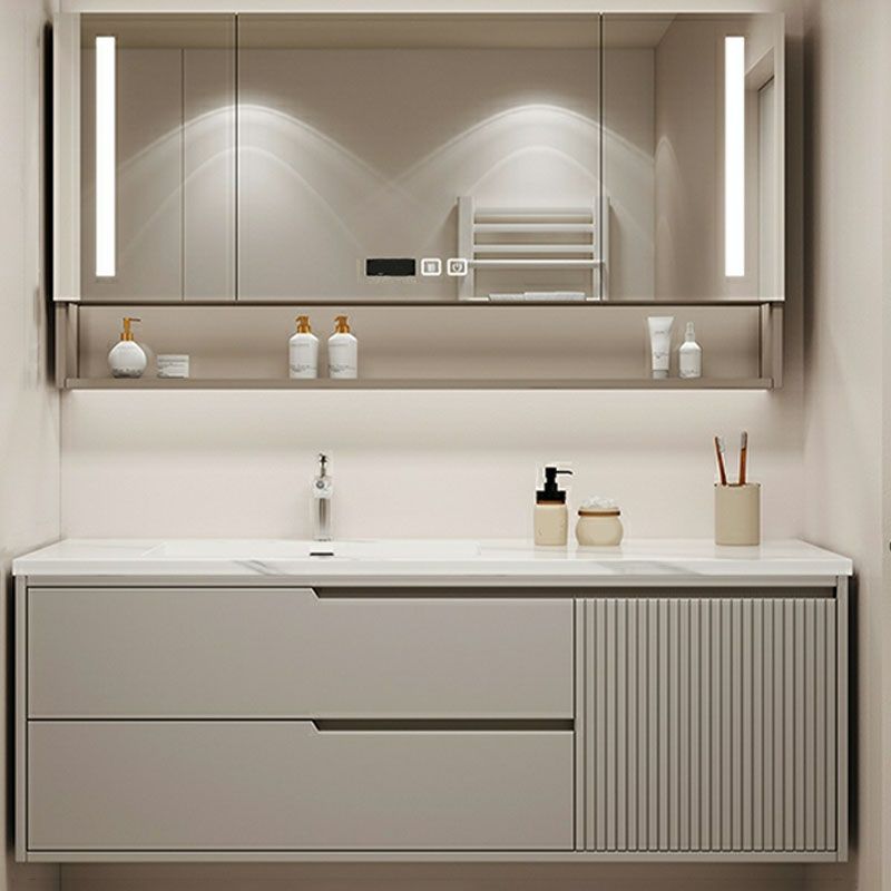 Wall Mount Mirror Included Bathroom Sink Vanity with Single Sink Clearhalo 'Bathroom Remodel & Bathroom Fixtures' 'Bathroom Vanities' 'bathroom_vanities' 'Home Improvement' 'home_improvement' 'home_improvement_bathroom_vanities' 1200x1200_de866111-35e0-41d7-b6a3-b944cf88da9d