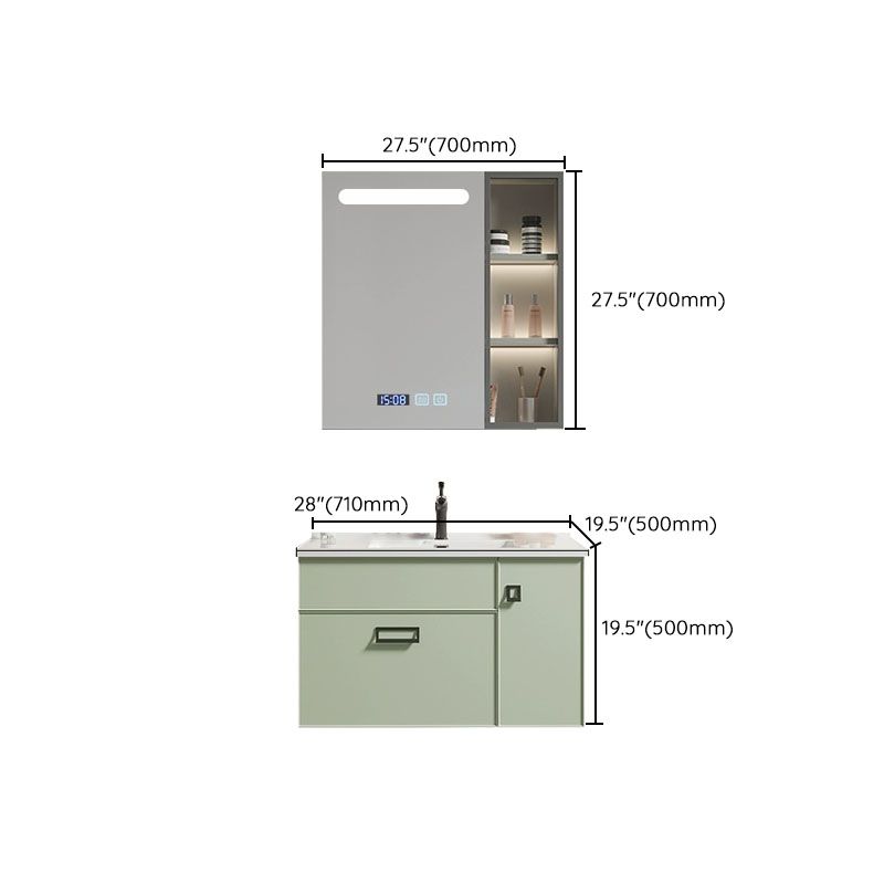 Wall Mount Faucet Included Bath Vanity with Mirror Sink Doors for Bathroom Clearhalo 'Bathroom Remodel & Bathroom Fixtures' 'Bathroom Vanities' 'bathroom_vanities' 'Home Improvement' 'home_improvement' 'home_improvement_bathroom_vanities' 1200x1200_df11ab7b-0584-4a78-8495-23bdca68f0cd