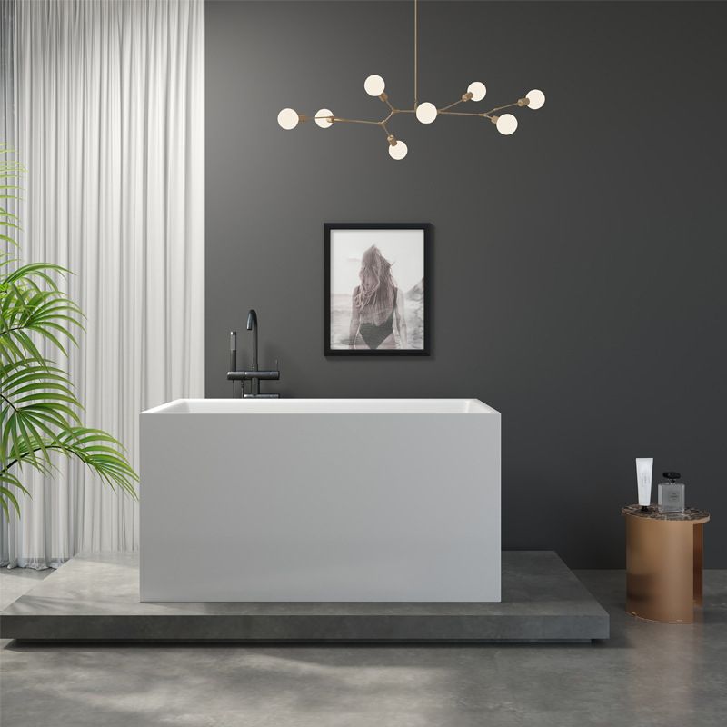 Soaking Bathtub Antique Finish Freestanding Back to Wall Bath Tub Clearhalo 'Bathroom Remodel & Bathroom Fixtures' 'Bathtubs' 'Home Improvement' 'home_improvement' 'home_improvement_bathtubs' 'Showers & Bathtubs' 1200x1200_df123746-bbd3-4938-80a8-7e95cb9a6f02