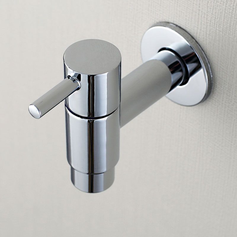Contemporary Wall Mounted Bathroom Faucet Single Hole Low Arc Solid Brass Circular Faucet Clearhalo 'Bathroom Remodel & Bathroom Fixtures' 'Bathroom Sink Faucets' 'Bathroom Sinks & Faucet Components' 'bathroom_sink_faucets' 'Home Improvement' 'home_improvement' 'home_improvement_bathroom_sink_faucets' 1200x1200_df9e0ef2-9ae6-4759-acd1-f7754fca3dbd