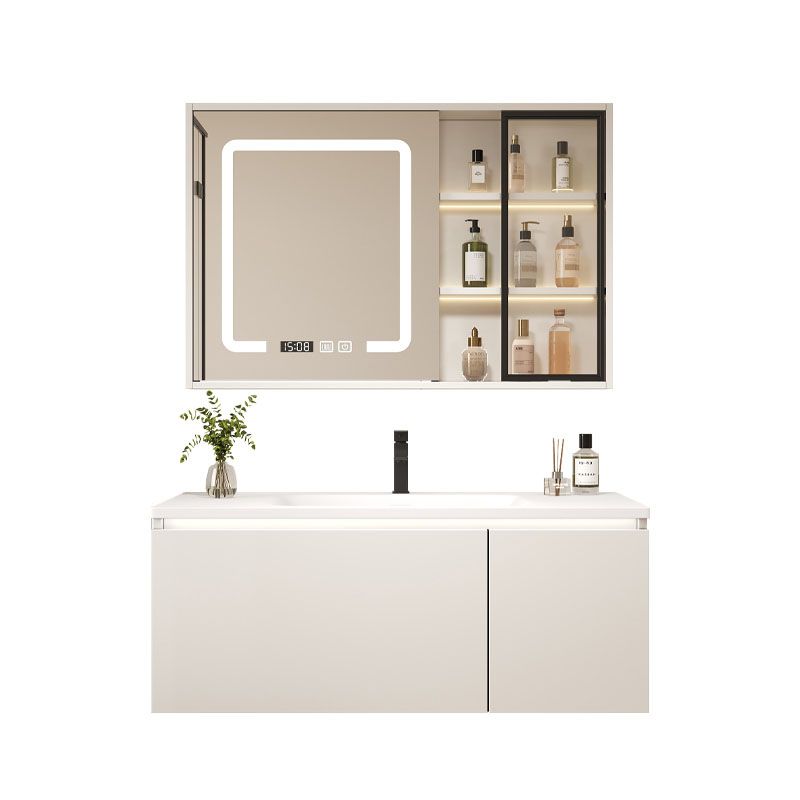 Wood White Wall Mount Vanity Set Modern with Mirror for Bathroom Clearhalo 'Bathroom Remodel & Bathroom Fixtures' 'Bathroom Vanities' 'bathroom_vanities' 'Home Improvement' 'home_improvement' 'home_improvement_bathroom_vanities' 1200x1200_dfa3e90d-5efc-4cac-b04b-73685223b3cb