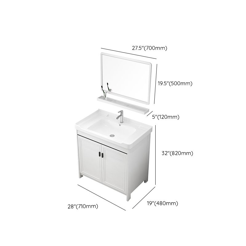 Modern Bathroom Sink Vanity Freestanding Single-Sink Bathroom Vanity Set Clearhalo 'Bathroom Remodel & Bathroom Fixtures' 'Bathroom Vanities' 'bathroom_vanities' 'Home Improvement' 'home_improvement' 'home_improvement_bathroom_vanities' 1200x1200_e00c8c4d-572a-438c-a8ef-4cf68a7e151a
