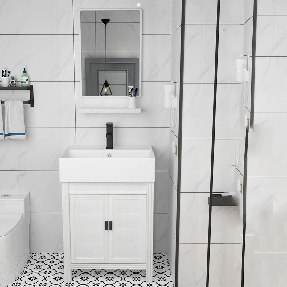 Modern Freestanding Sink Vanity Metal Faucet Included Bathroom Sink Vanity Clearhalo 'Bathroom Remodel & Bathroom Fixtures' 'Bathroom Vanities' 'bathroom_vanities' 'Home Improvement' 'home_improvement' 'home_improvement_bathroom_vanities' 1200x1200_e0362253-6c3a-4bc3-878b-c6dbd6a77e75