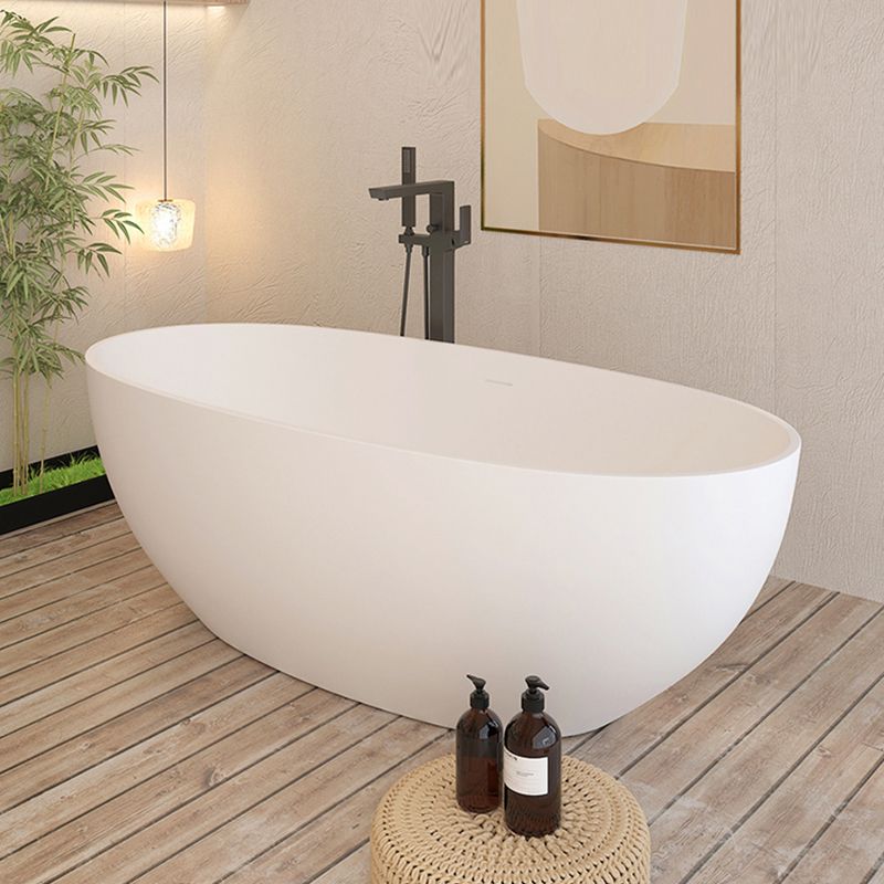 Stone Soaking Bathtub Antique Finish Oval Freestanding Bath Tub Clearhalo 'Bathroom Remodel & Bathroom Fixtures' 'Bathtubs' 'Home Improvement' 'home_improvement' 'home_improvement_bathtubs' 'Showers & Bathtubs' 1200x1200_e085fba9-b78d-4a7c-9bb1-d7b37ef6d69a