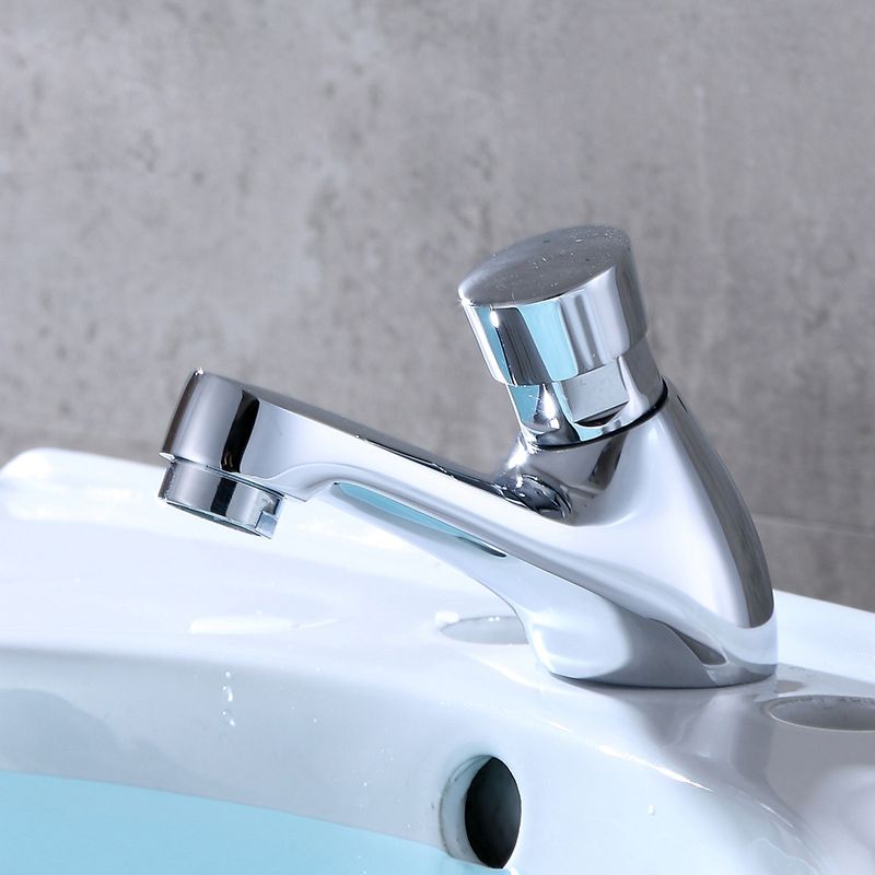 Modern Vessel Sink Faucet Brass Knob Handle Low Arc Basin Lavatory Faucet Clearhalo 'Bathroom Remodel & Bathroom Fixtures' 'Bathroom Sink Faucets' 'Bathroom Sinks & Faucet Components' 'bathroom_sink_faucets' 'Home Improvement' 'home_improvement' 'home_improvement_bathroom_sink_faucets' 1200x1200_e09139b9-8daa-4b54-9fd6-306797bbc06b