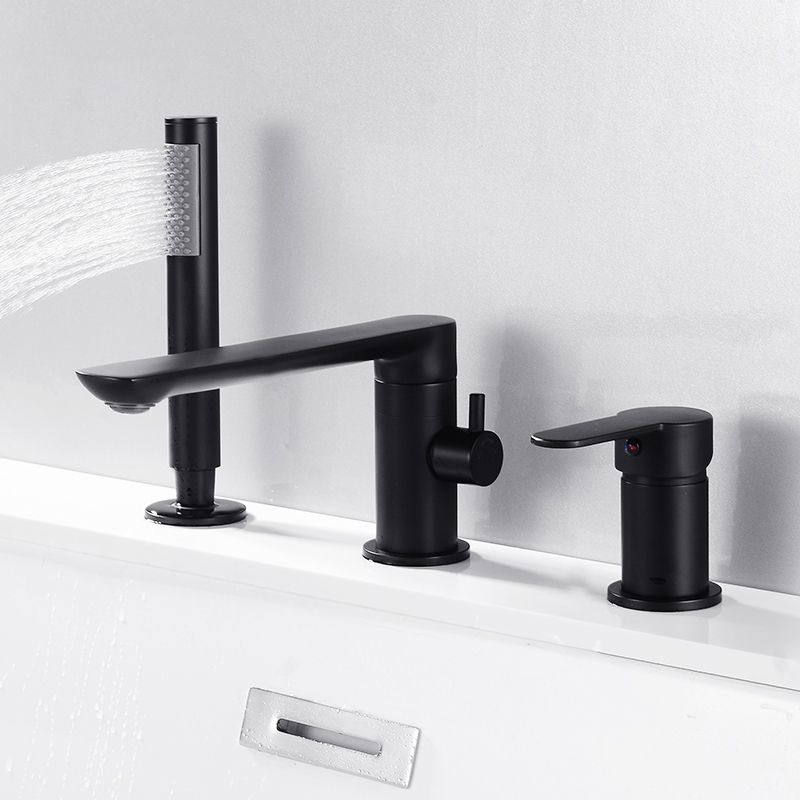 Bathroom Faucet Rod Handle Temperature Control Bathtub Faucet Clearhalo 'Bathroom Remodel & Bathroom Fixtures' 'Bathtub Faucets' 'bathtub_faucets' 'Home Improvement' 'home_improvement' 'home_improvement_bathtub_faucets' 1200x1200_e0b5de77-1154-423e-945e-e1960683e147