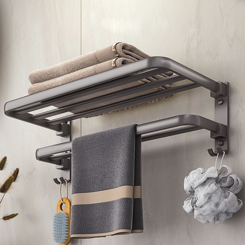 Modern Bath Hardware Set Towel Bar Paper Holder Grey Bathroom Accessory Kit Clearhalo 'Bathroom Hardware Sets' 'Bathroom Hardware' 'Bathroom Remodel & Bathroom Fixtures' 'bathroom_hardware_sets' 'Home Improvement' 'home_improvement' 'home_improvement_bathroom_hardware_sets' 1200x1200_e0fb5f14-7a9e-4b8b-89e7-d339a2d25da4