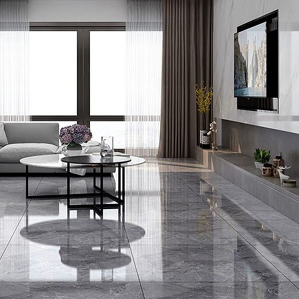 Wall & Floor Tile Marble Print Living Room Porcelain Square Indoor Floor Tile Clearhalo 'Floor Tiles & Wall Tiles' 'floor_tiles_wall_tiles' 'Flooring 'Home Improvement' 'home_improvement' 'home_improvement_floor_tiles_wall_tiles' Walls and Ceiling' 1200x1200_e104ff9b-4b9e-483c-8bf0-28f5c7b4fae9